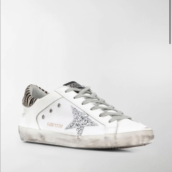 Golden Goose Shoes - Authentic golden goose zebra print superstar sneakers